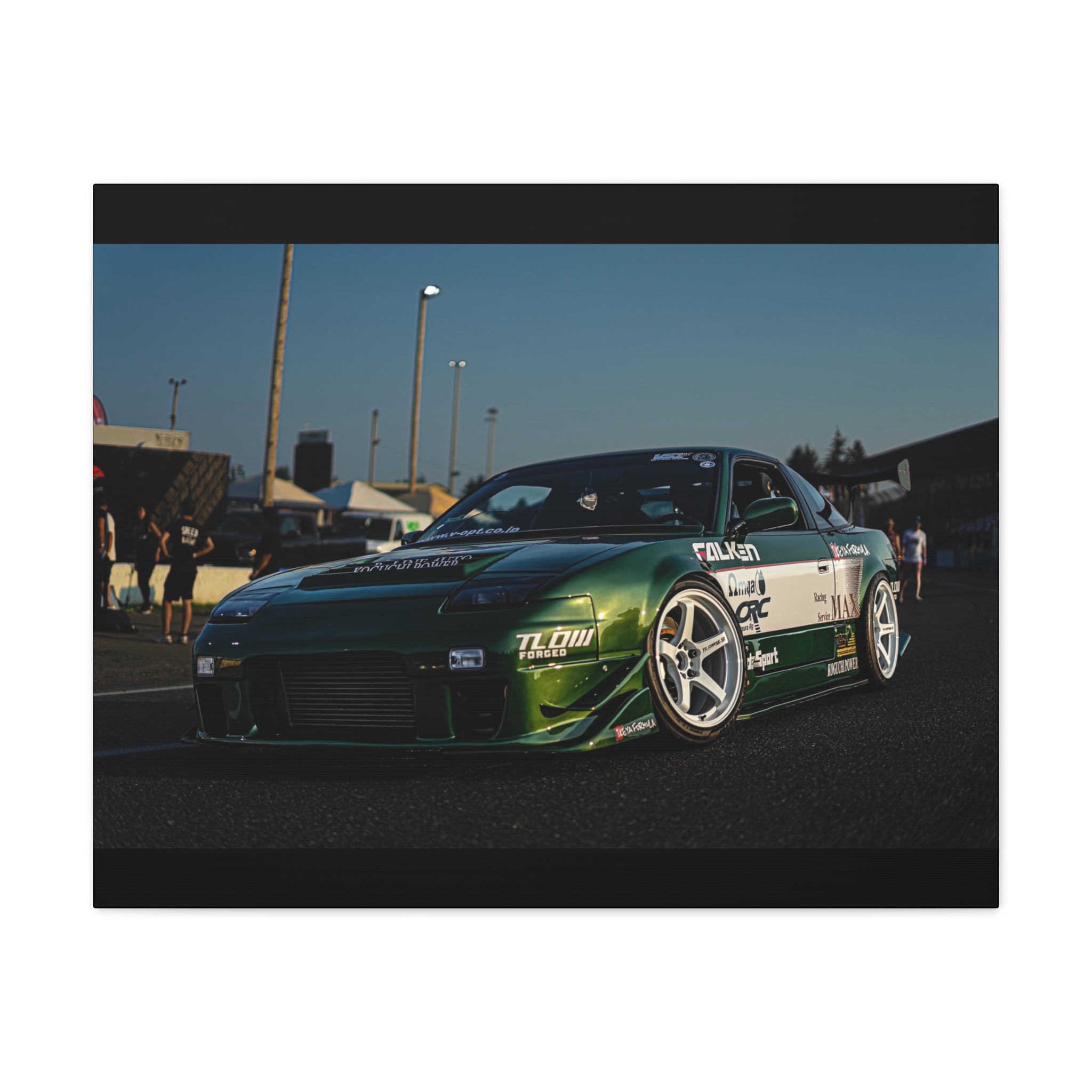 Racing Drift Car Matte Canvas Wall Art – Stretched 1.25"