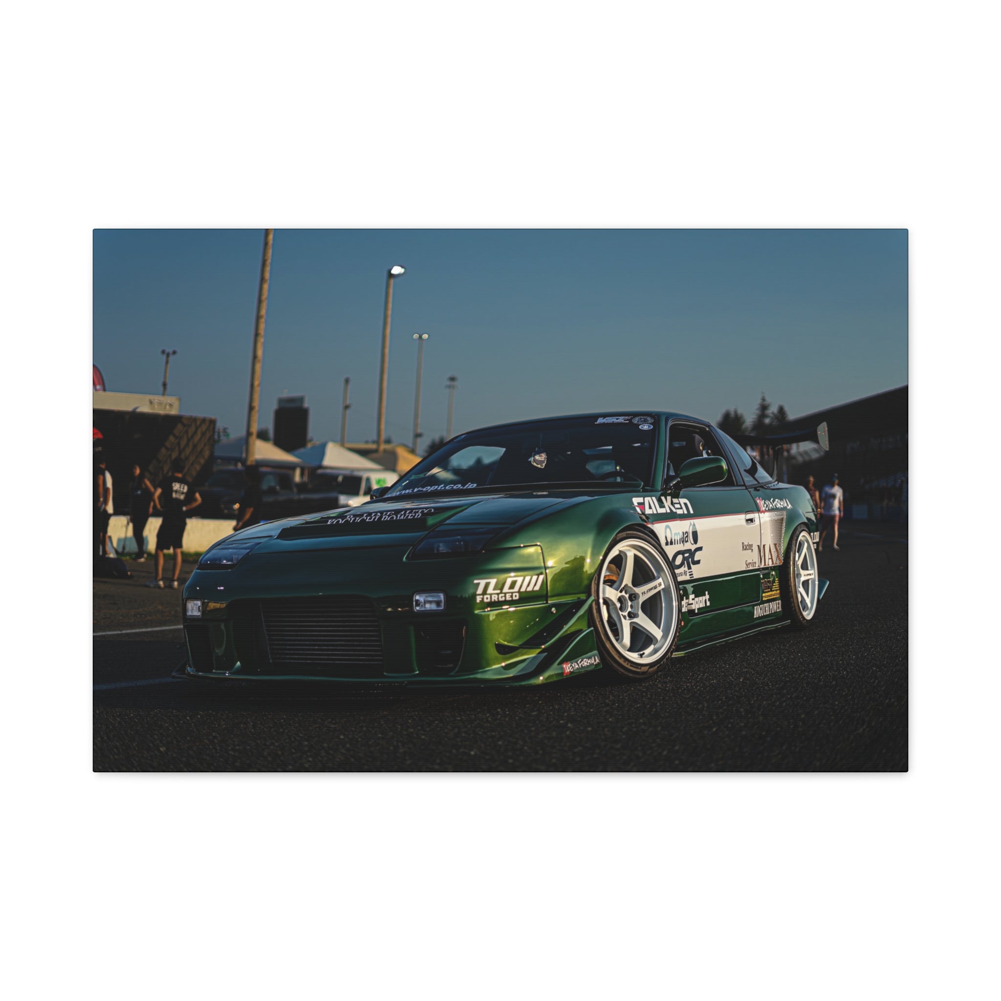 Racing Drift Car Matte Canvas Wall Art – Stretched 1.25"