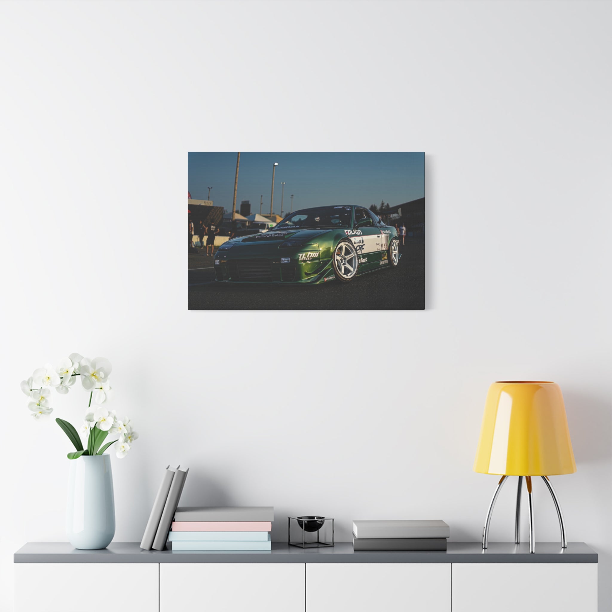 Racing Drift Car Matte Canvas Wall Art – Stretched 1.25"