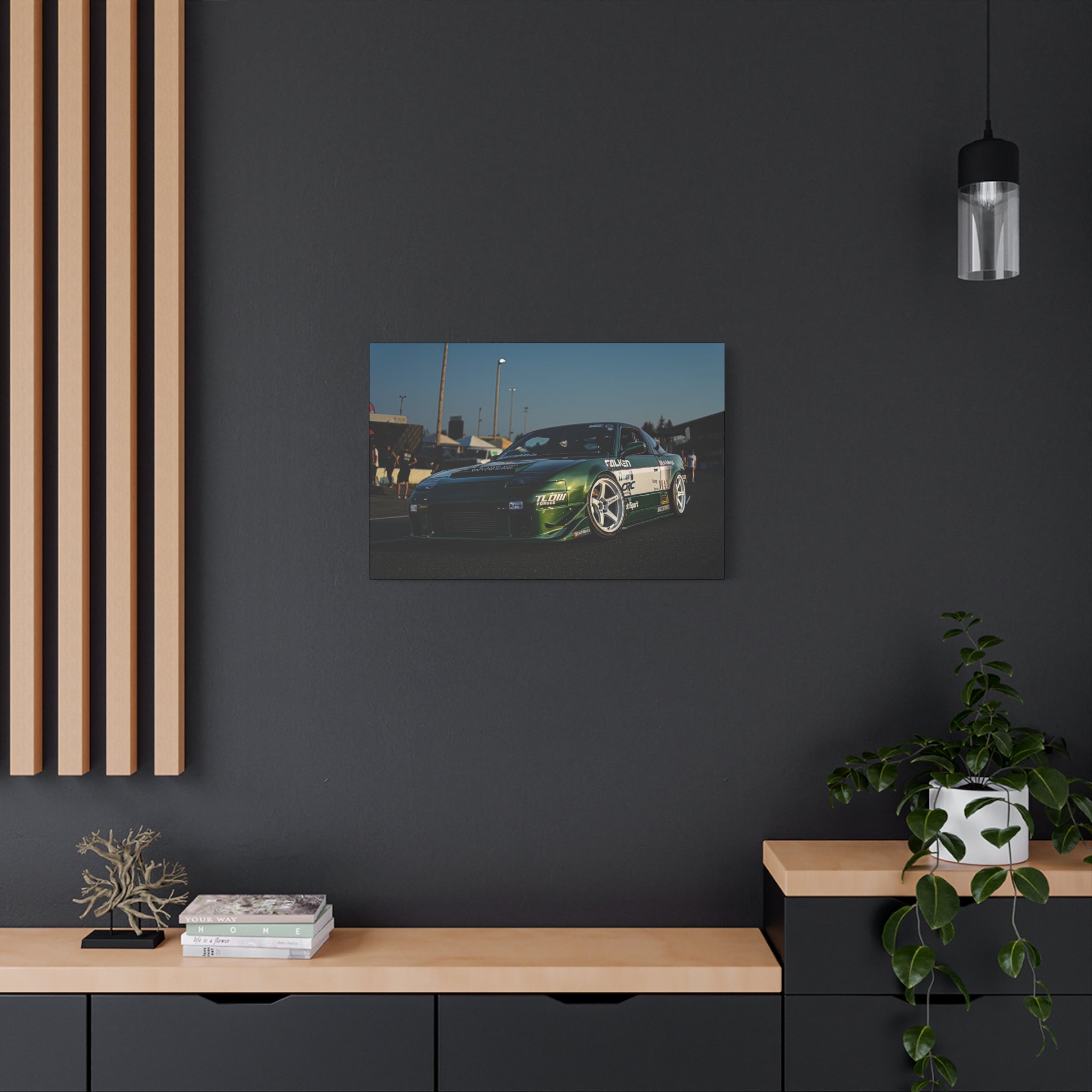 Racing Drift Car Matte Canvas Wall Art – Stretched 1.25"