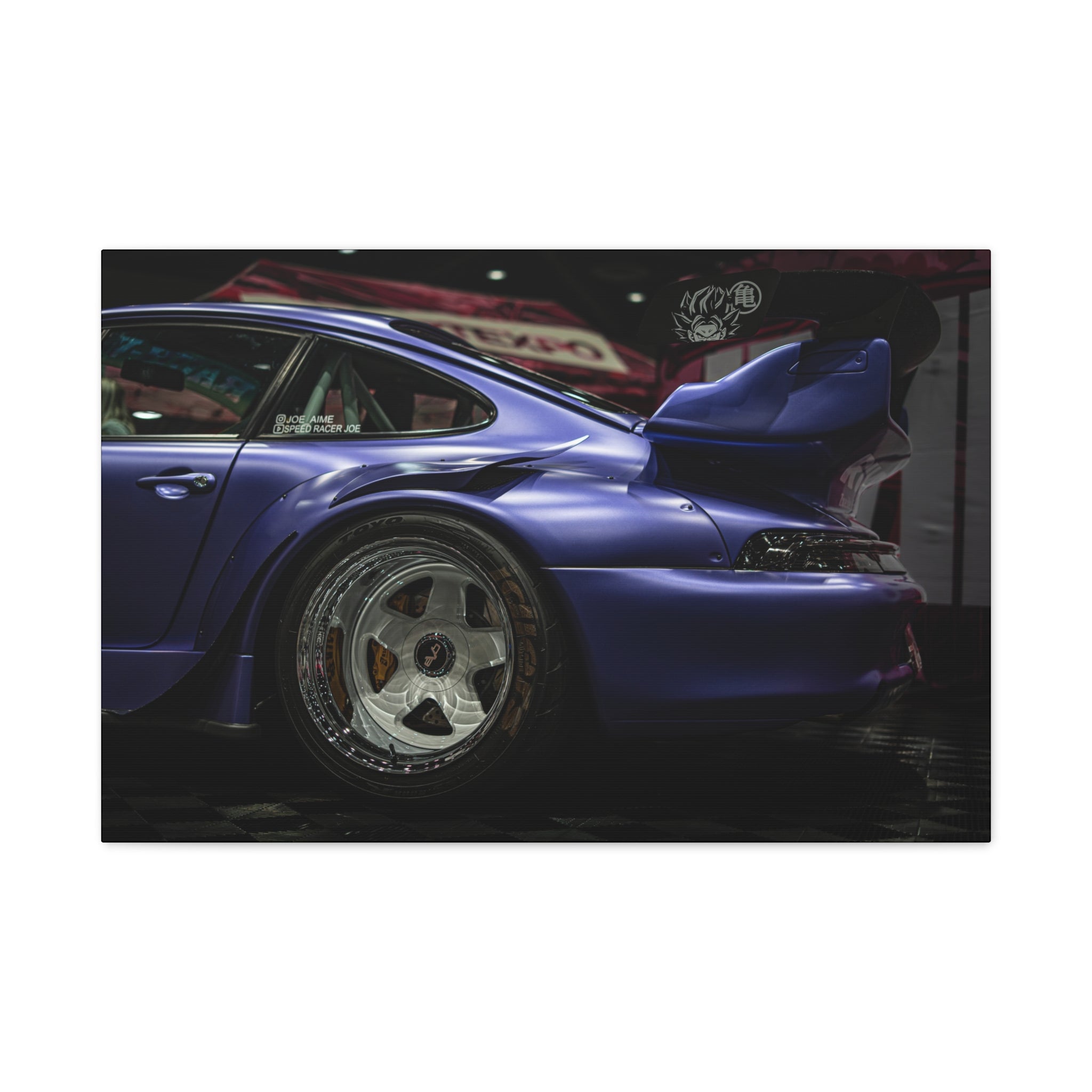 RWB Porsche 911 Rear Canvas Print — Matte Stretched Car Wall Art